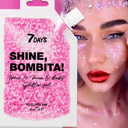 7Days Shine Bombita! Gel-glitter for face, hair and body