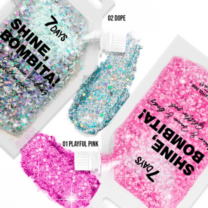 7Days Shine Bombita! Gel-glitter for face, hair and body