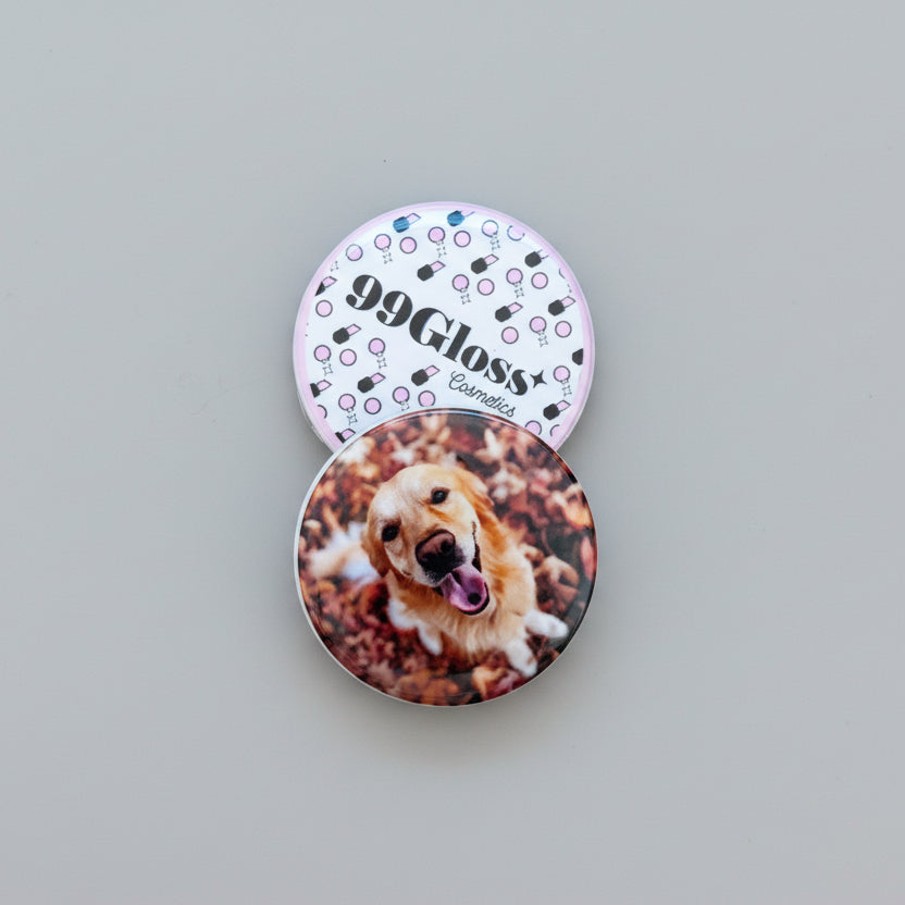 Calamita Personalizzata con Foto - Grande (ø75 mm)