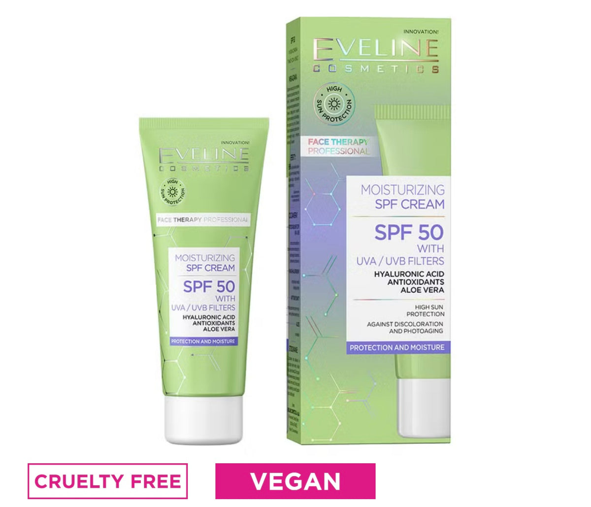 Eveline Cosmetics moisturizing SPF50 crema viso 30ml