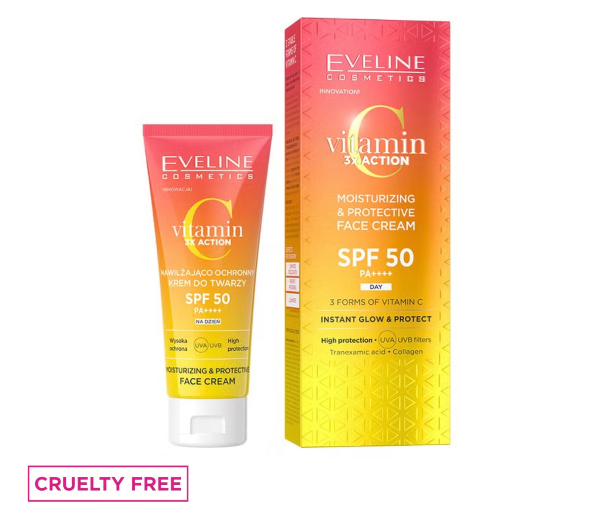 Eveline Cosmetics Vitamin C3X action SPF 50 crema viso 30ml