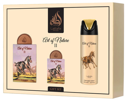 Lattafa Pride Art Of Nature II edp 100ml + edp 20ml + deo spray 200ml