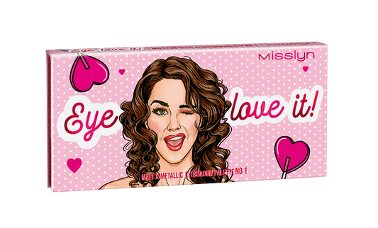 Misslyn Matt x Metallic Eyeshadow Palette 12colori