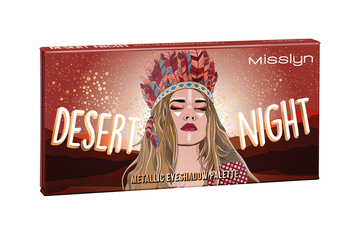 Misslyn Desert Night Metallic Eyeshadow Palette Burning Desire
