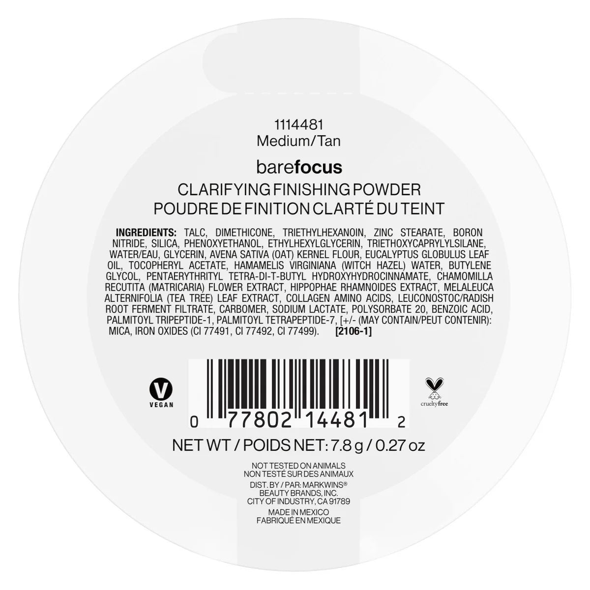 Wet n Wild Bare Focus Clarifying Finishing Powder