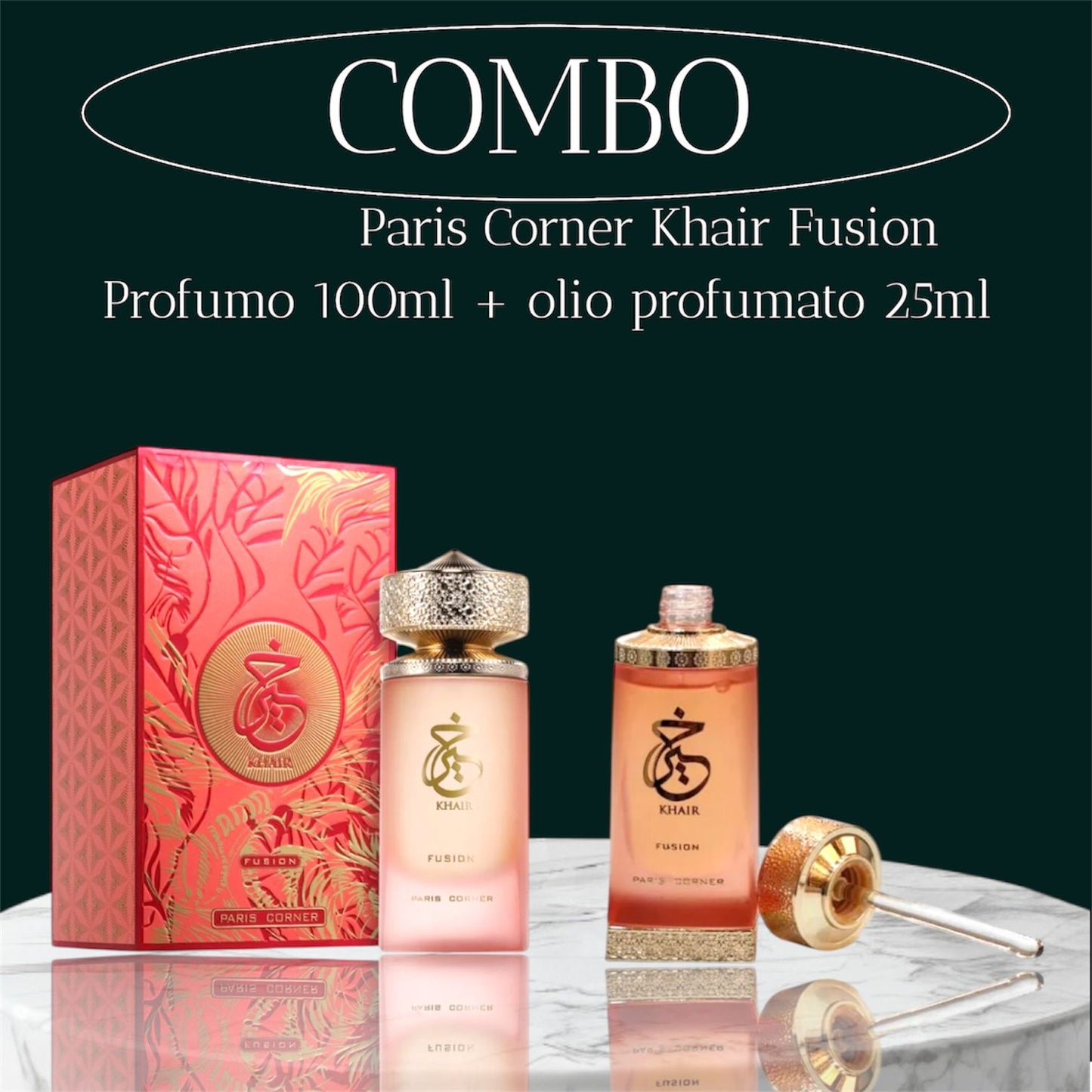 Combo Khair fusion edp 100ml + Concentrated Oil 25ml