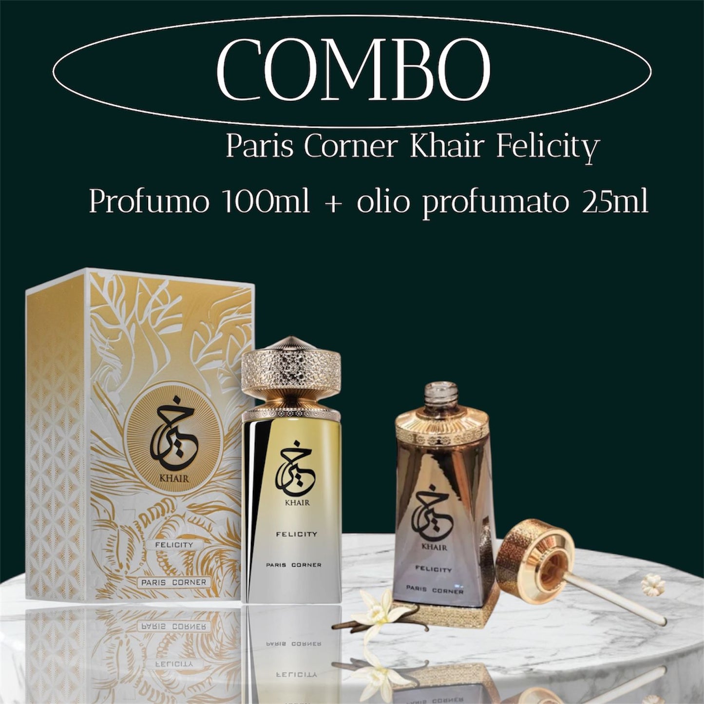 Combo Khair felicity edp 100ml + Concentrated Oil 25ml