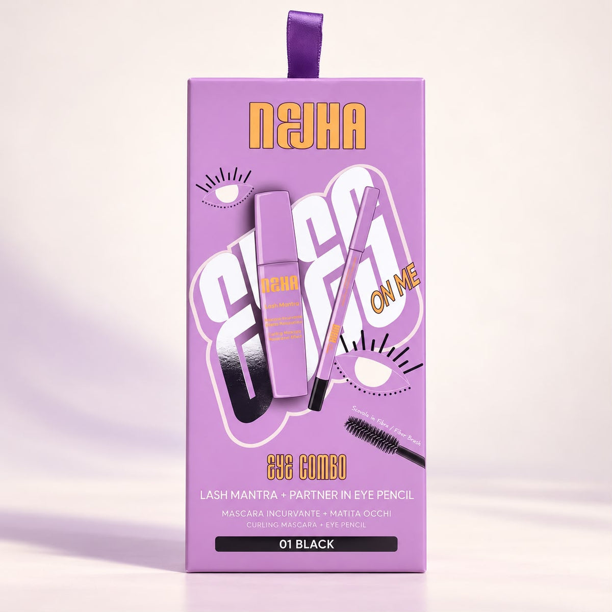 Nejha Eye Combo Mascara + Matita Waterproof 01 Black