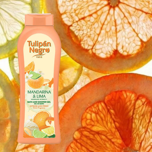Tulipan Negro Gel de baño Mandarina y Lima 650 ml