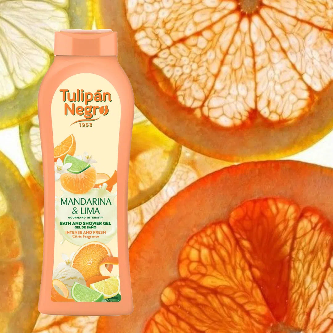 Tulipan Negro Gel da bagno al mandarino e lime 650 ml