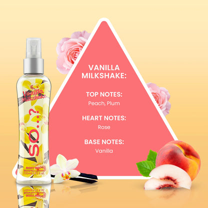 SO…? Vanilla Milkshake Body Mist 100ml