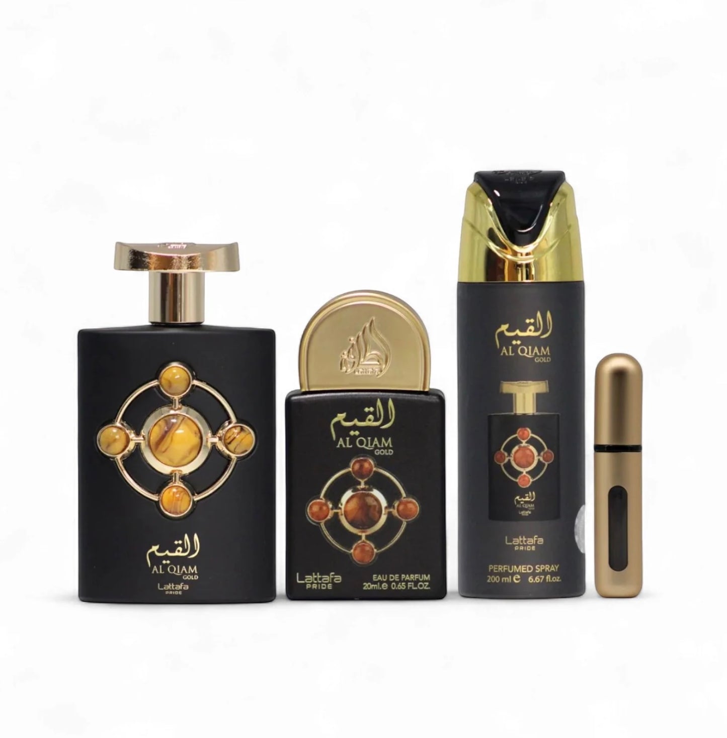 Lattafa Pride Al Qiam Gold edp 100ml + edp 20ml + deo spray 200ml