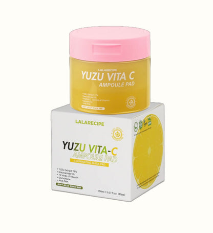 LALARECIPE Yuzu Vita-C Ampoule Pad 80pz