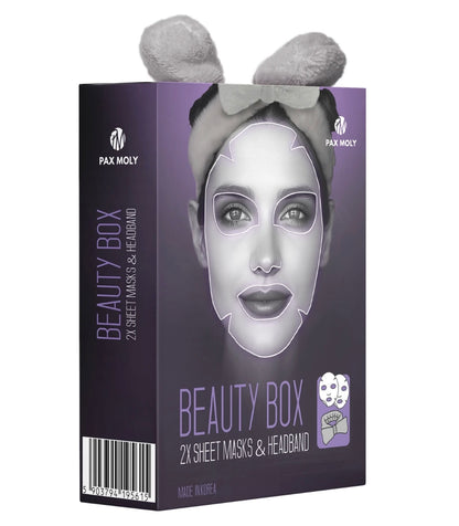Pax Moly Luxury Box Set Of 2 Sheet Masks With Cosmetic Headband