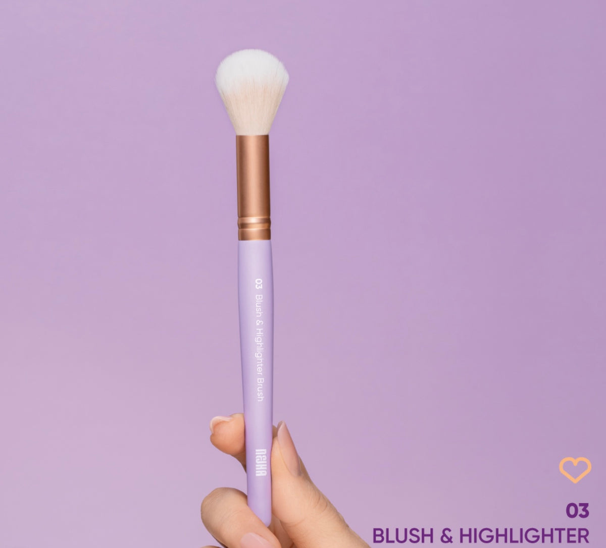 Nejha 03 Blush & Highlighter Brush Pennello Blush