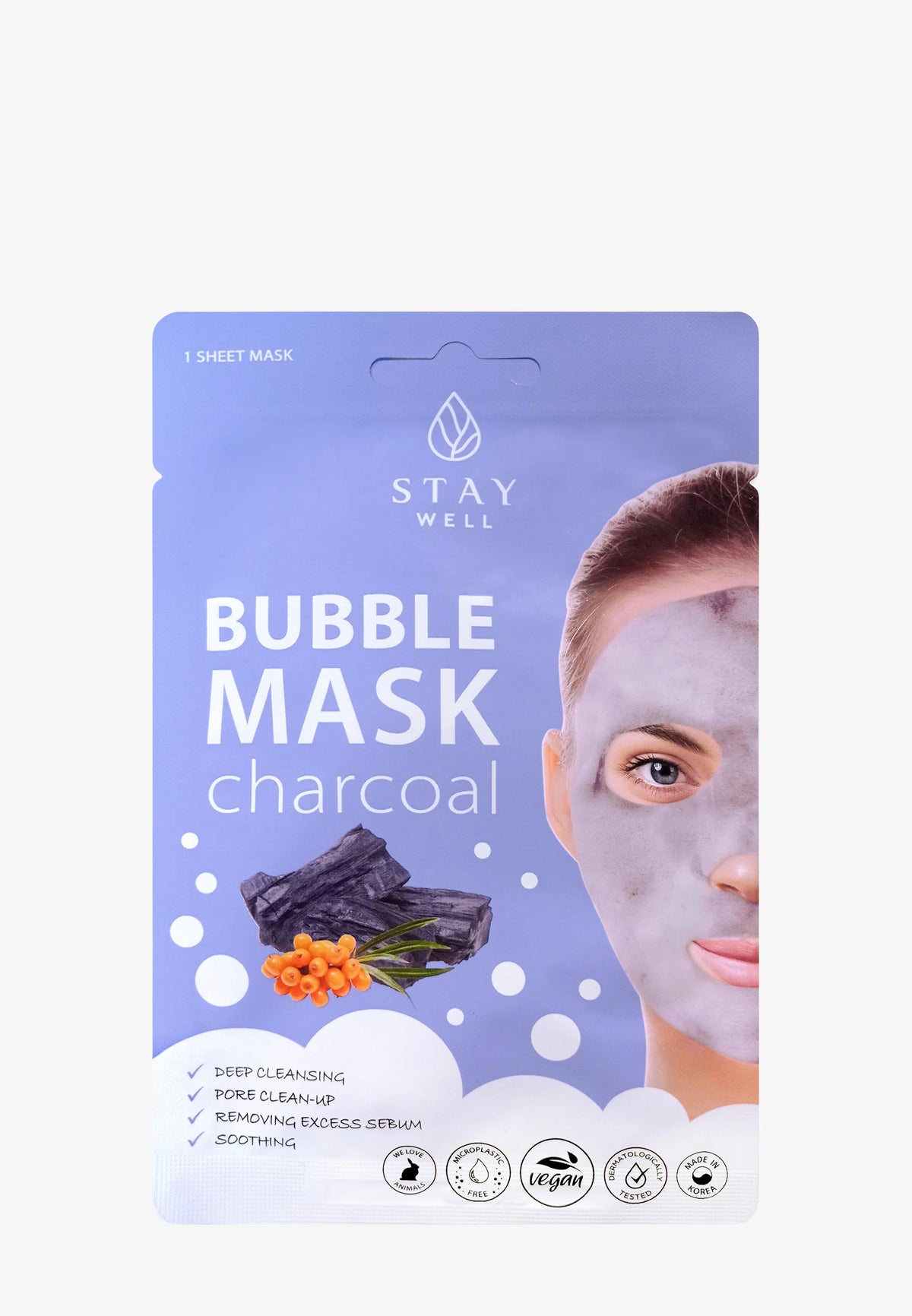 STAY WELL Deep Cleansing Bubble Mask Charcoal