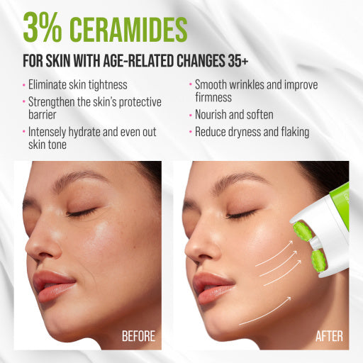 7Days Crema viso massaggiante 3D, idratante e riparatrice della barriera, Ceramide 80ml