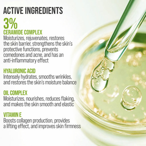 7Days Crema viso massaggiante 3D, idratante e riparatrice della barriera, Ceramide 80ml
