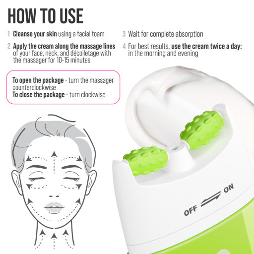 7Days Crema viso massaggiante 3D, idratante e riparatrice della barriera, Ceramide 80ml