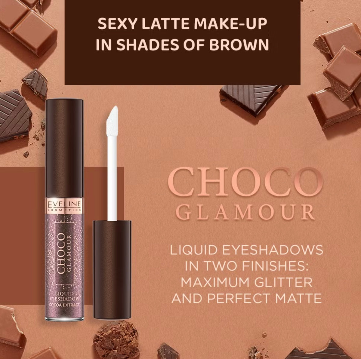Eveline Cosmetics Choco Glamour Liquid eye shadows