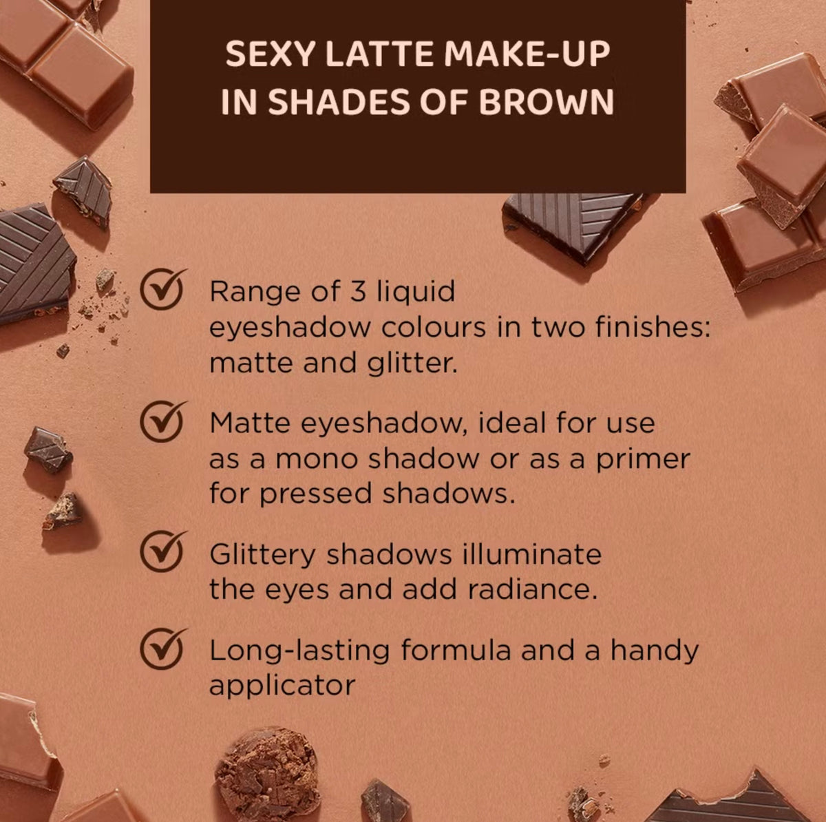 Eveline Cosmetics Choco Glamour Liquid eye shadows