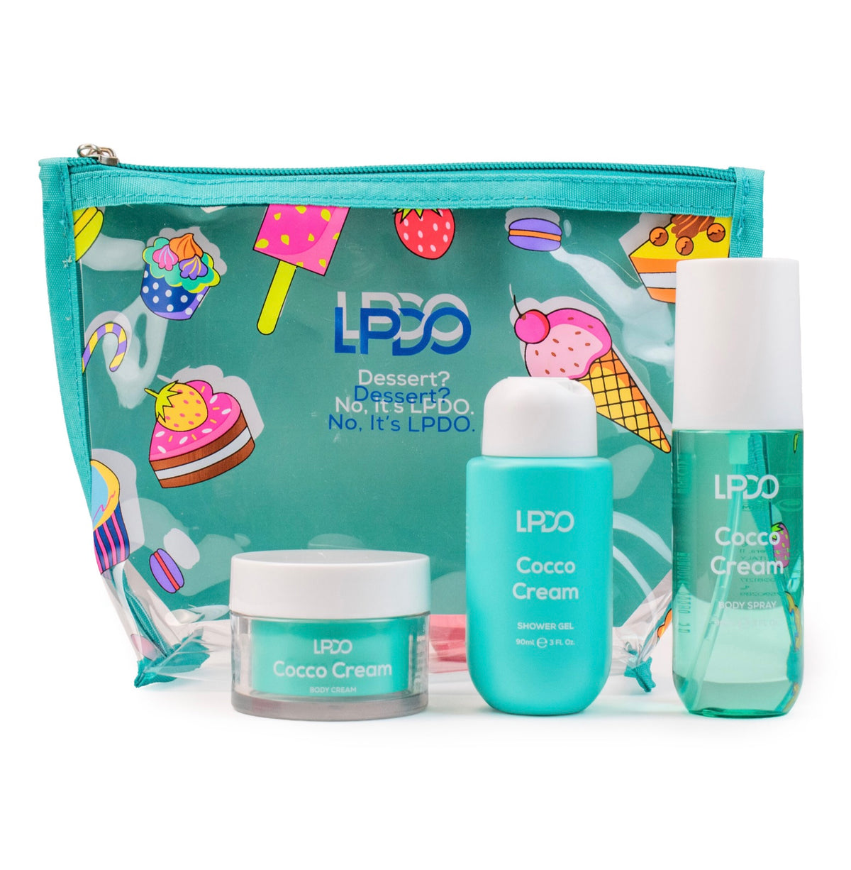 LPDO Summer Kit 2026 Body Spray 90ml Shower Gel 90ml Body Cream 50ml
