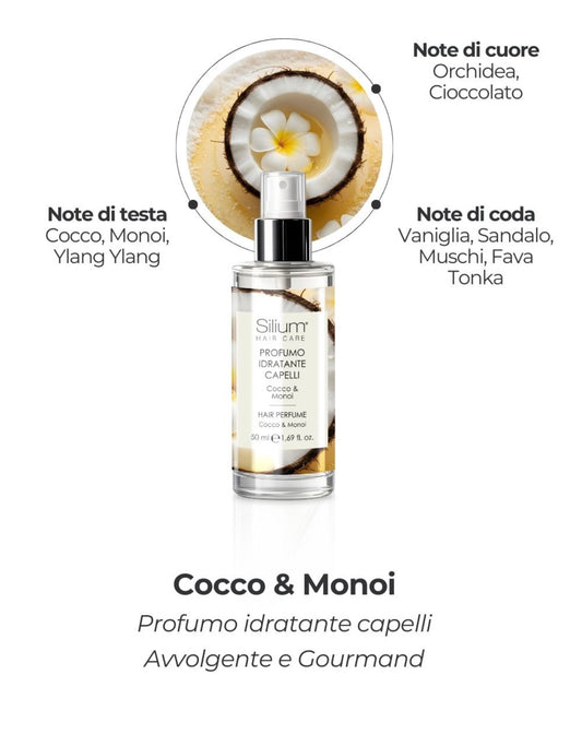 Silium profumo per capelli idratante - Cocco & Monoi