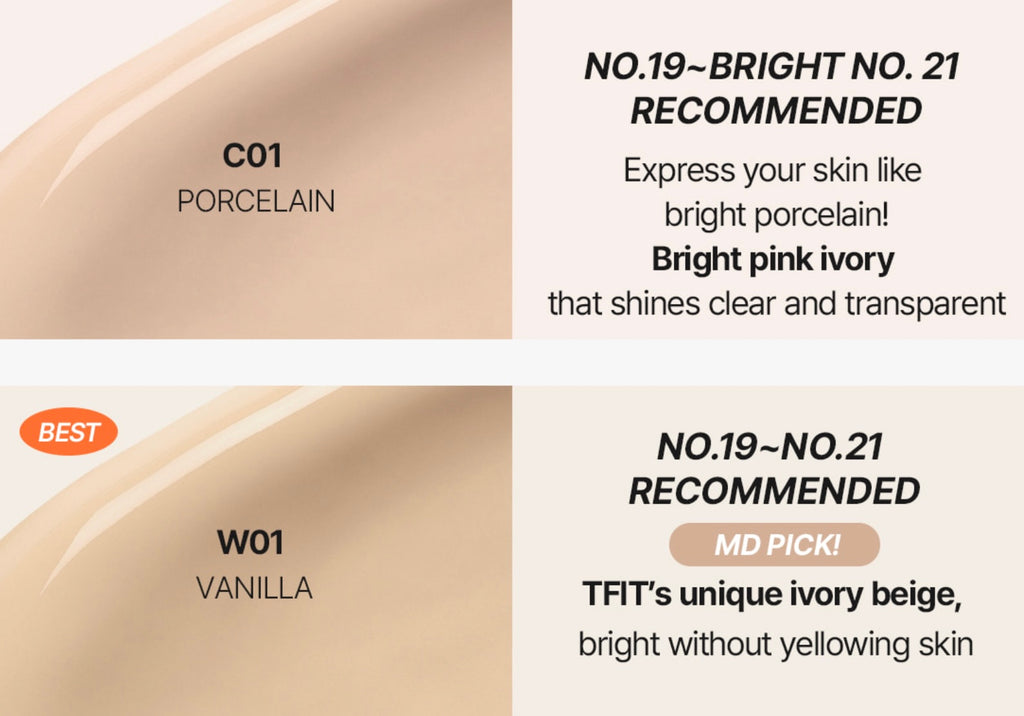 Tfit Layering Fit Glow Cushion Ex SPF 50+ PA++++ Glow Finish Lightweight