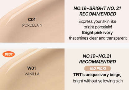 Tfit Layering Fit Glow Cushion Ex SPF 50+ PA++++ Glow Finish Lightweight