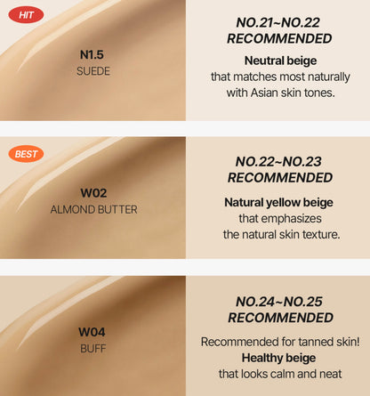 Tfit Layering Fit Glow Cushion Ex SPF 50+ PA++++ Glow Finish Lightweight