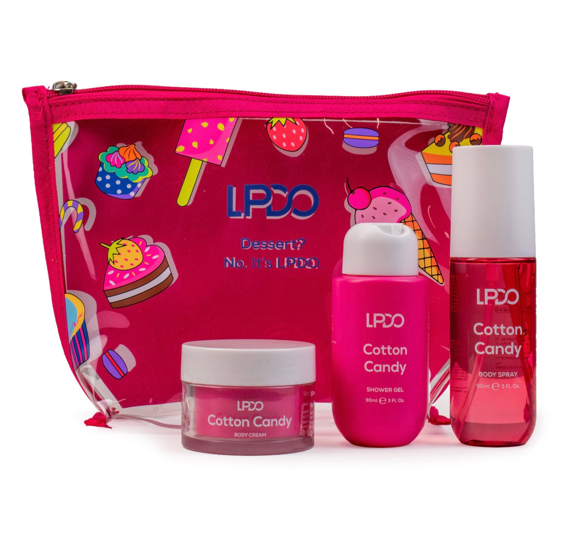LPDO Summer Kit 2026 Body Spray 90ml Shower Gel 90ml Body Cream 50ml