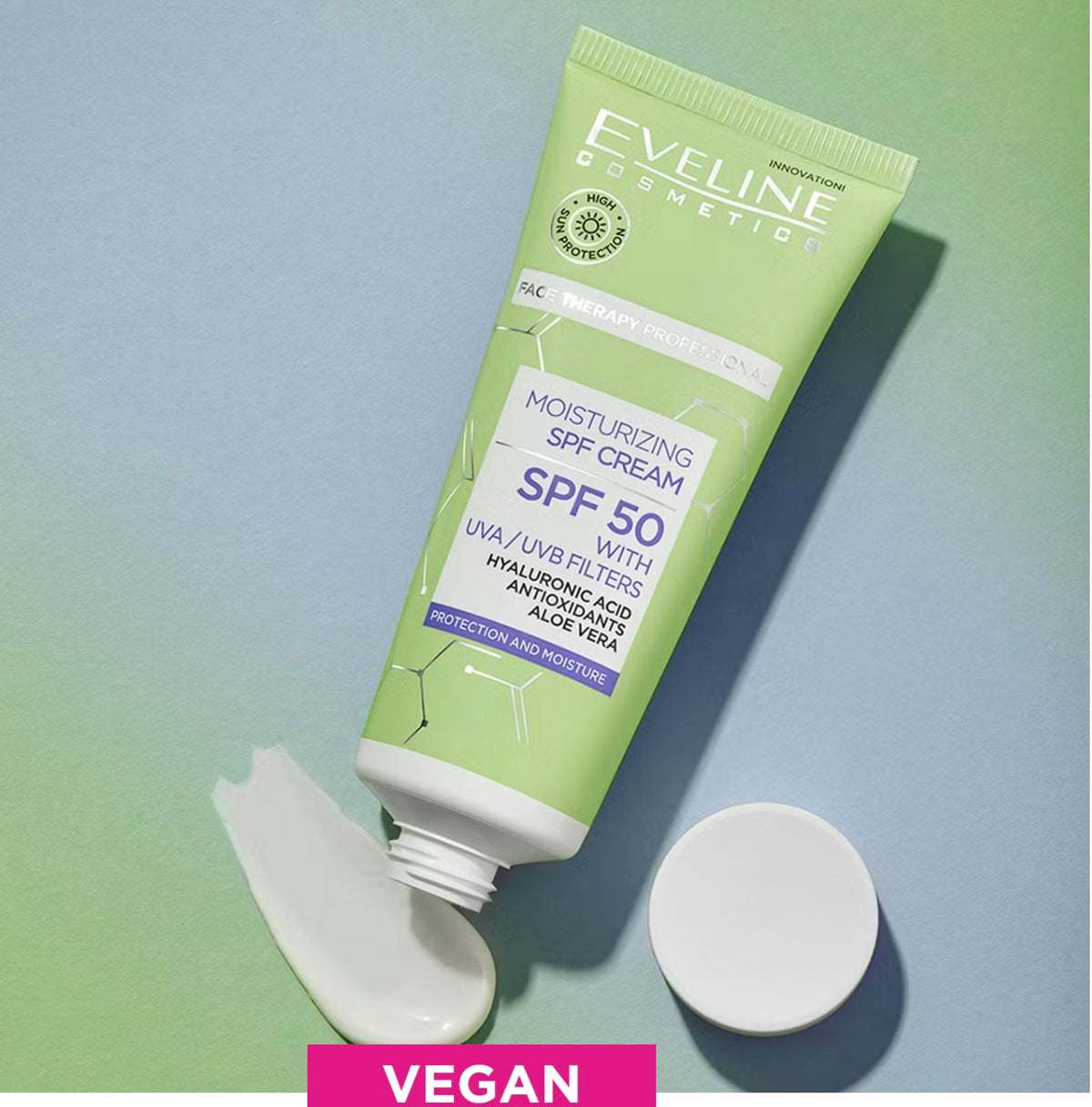 Eveline Cosmetics moisturizing SPF50 crema viso 30ml