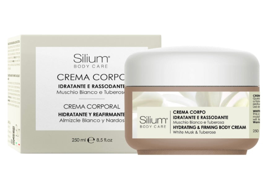 Silium crema corpo idratante e rassodante - muschio bianco & tuberosa
