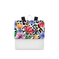 Zainetto Lux Bianco Flower Leopard