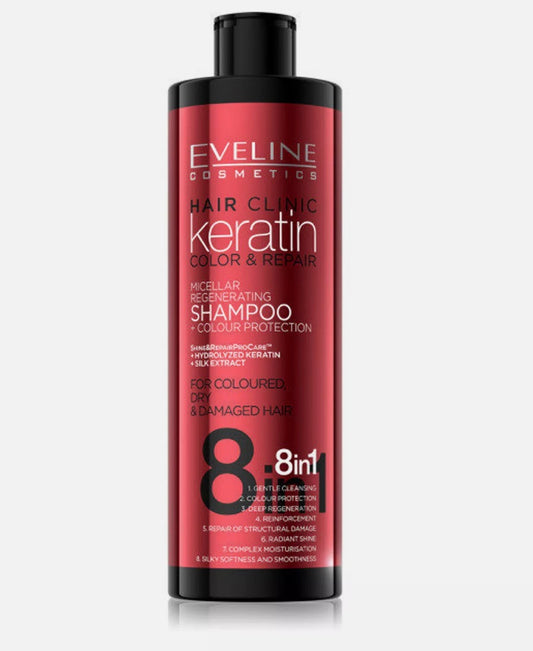 Eveline Cosmetics Hair Clinic Keratin color&repair Shampoo 400ml