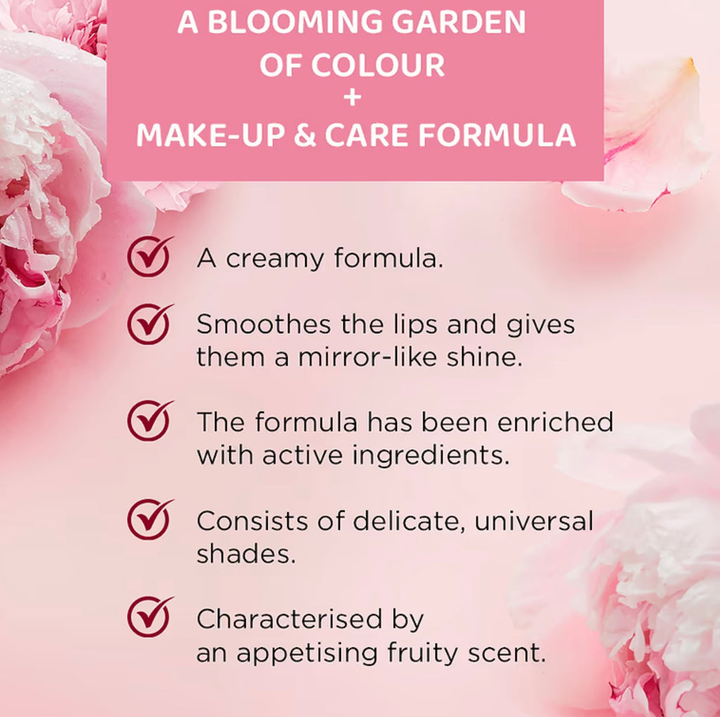 Eveline Cosmetics Brillo de Labios Cremoso Flower Garden