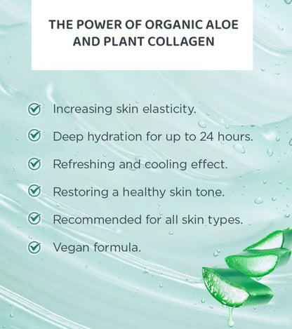 Eveline Cosmetics organic aloe+collagen liquid eye pads reducing dark circles and puffiness