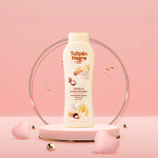 Tulipán Negro Gel de baño Vainilla y Nueces de Macadamia 650ml