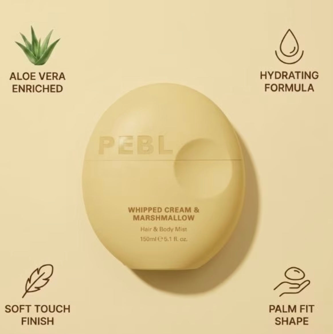 PEBL Hair & Body Mist 150ml