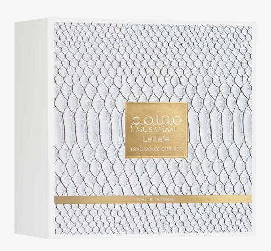 Set Lattafa Musamam White Intense 3 pezzi