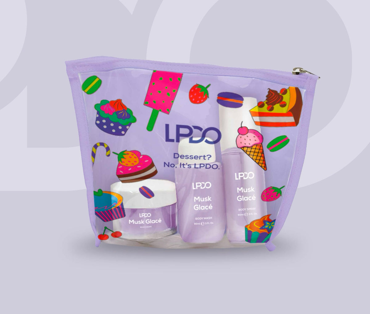 LPDO Summer Kit 2026 Body Spray 90ml Shower Gel 90ml Body Cream 50ml