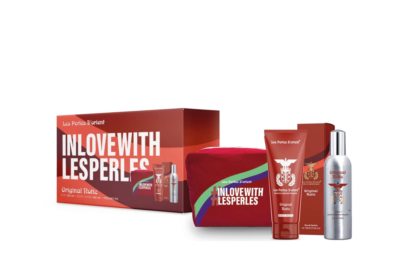 Les Perles D'orient Original Notic edp 150ml + Body Wash + Pochette