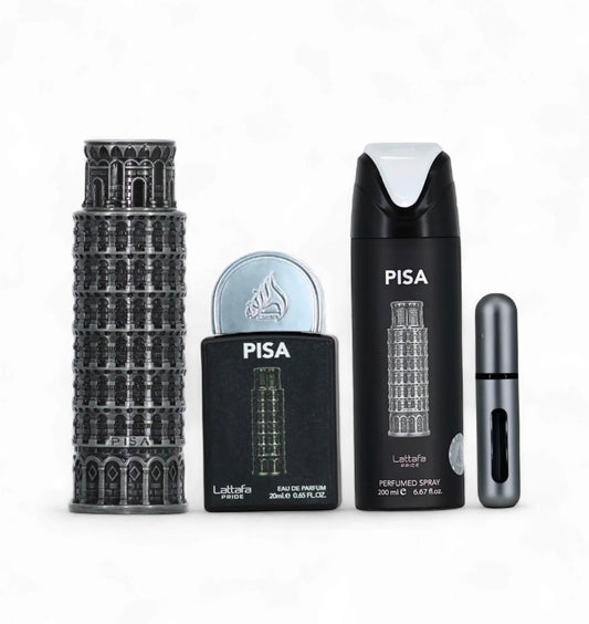 Lattafa Pride Pisa edp 100ml + edp 20ml + deo spray 200ml