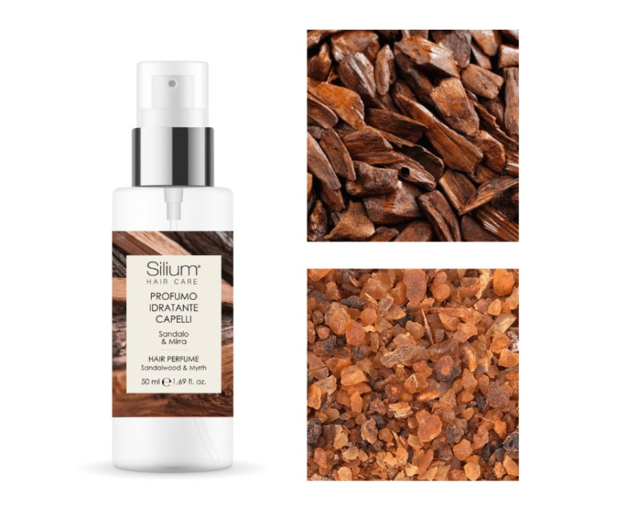 Silium profumo per capelli idratante - sandalo & mirra