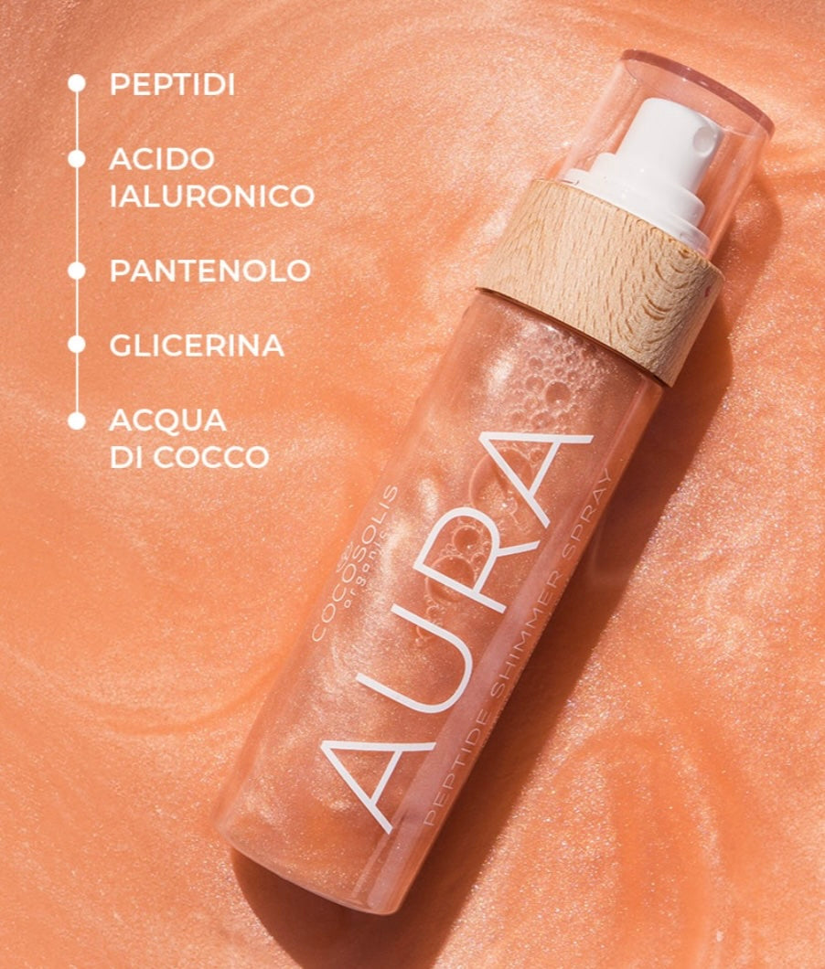 Cocosolis AURA NUDE Peptide Shimmer Spray 100ml