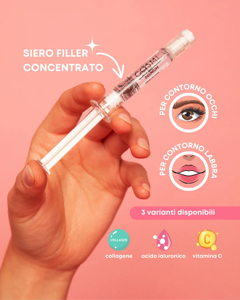 Cosmi Premium siero filler contorno occhi e labbra