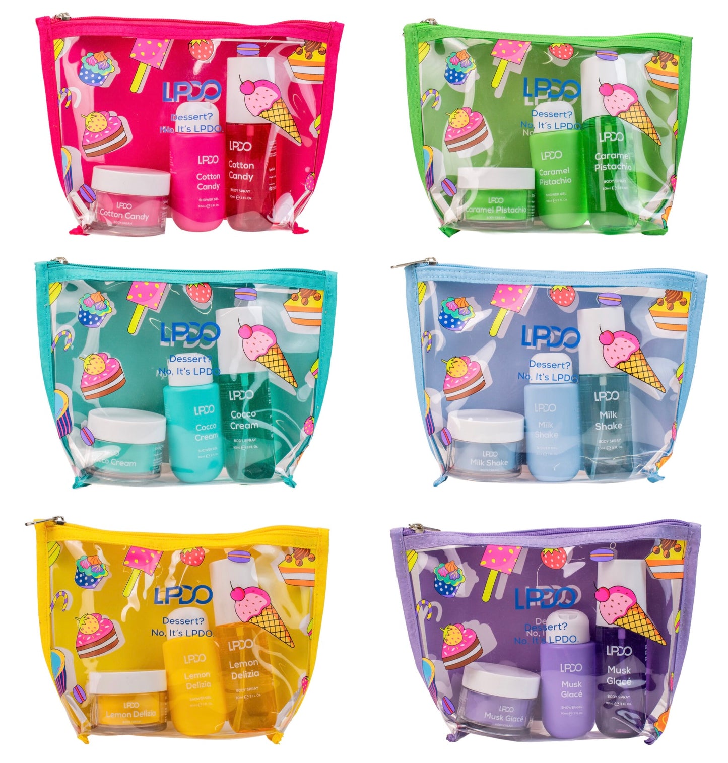 LPDO Summer Kit 2026 Body Spray 90ml Shower Gel 90ml Body Cream 50ml