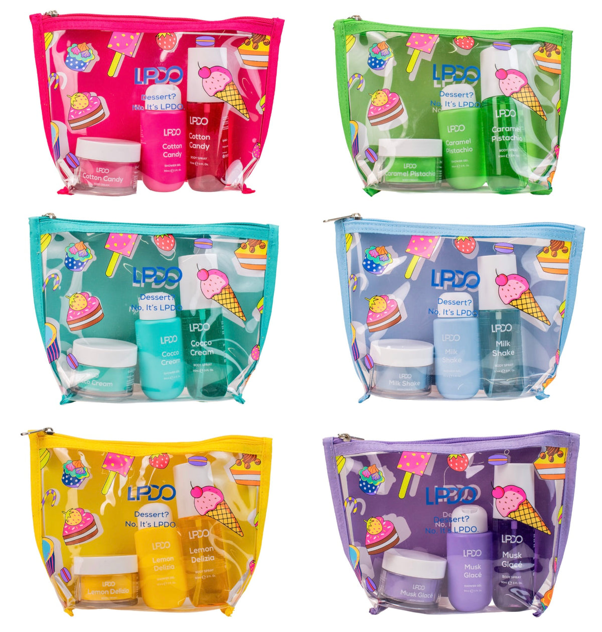 LPDO Summer Kit 2026 Body Spray 90ml Shower Gel 90ml Body Cream 50ml