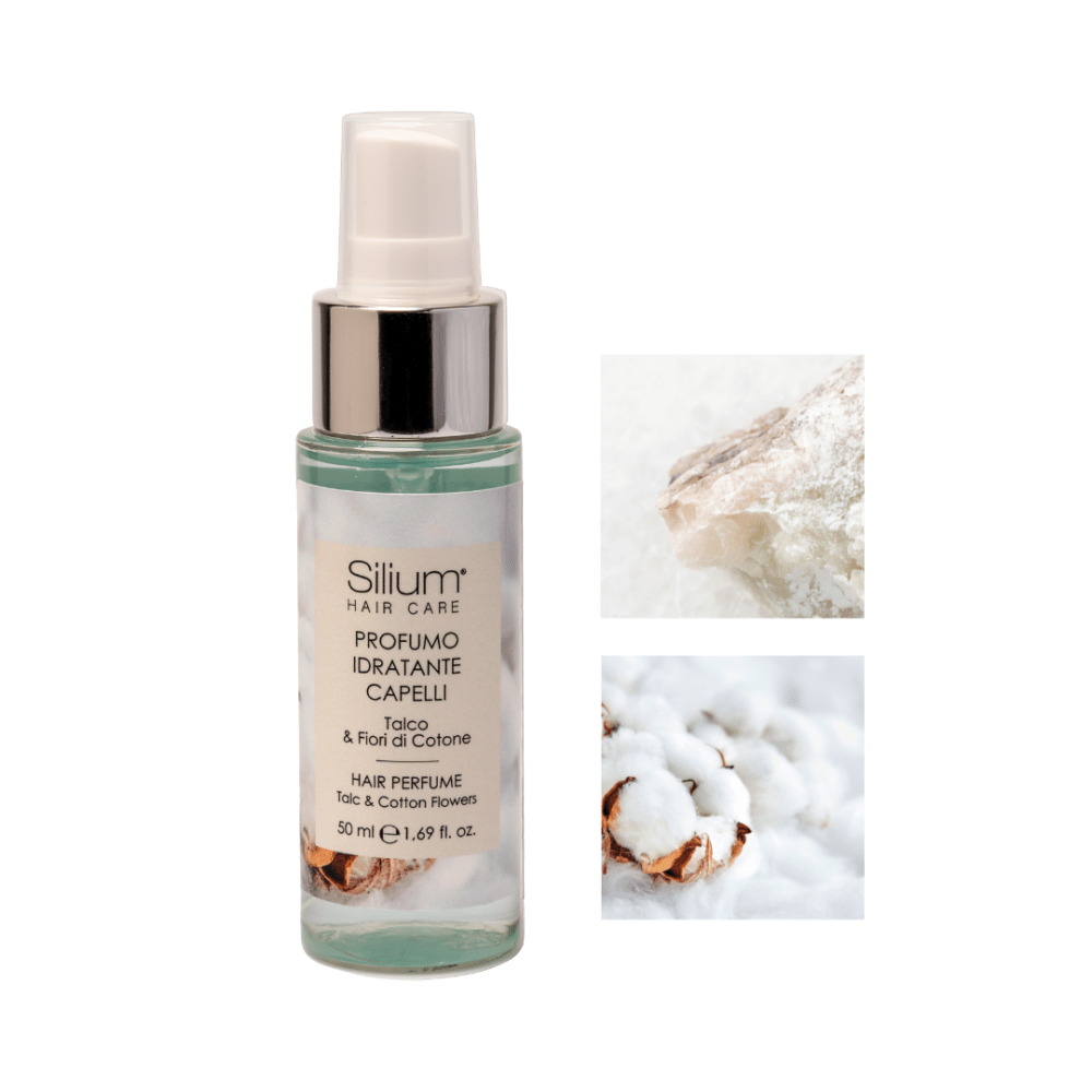 Silium profumo per capelli idratante - talco & fiori di cotone