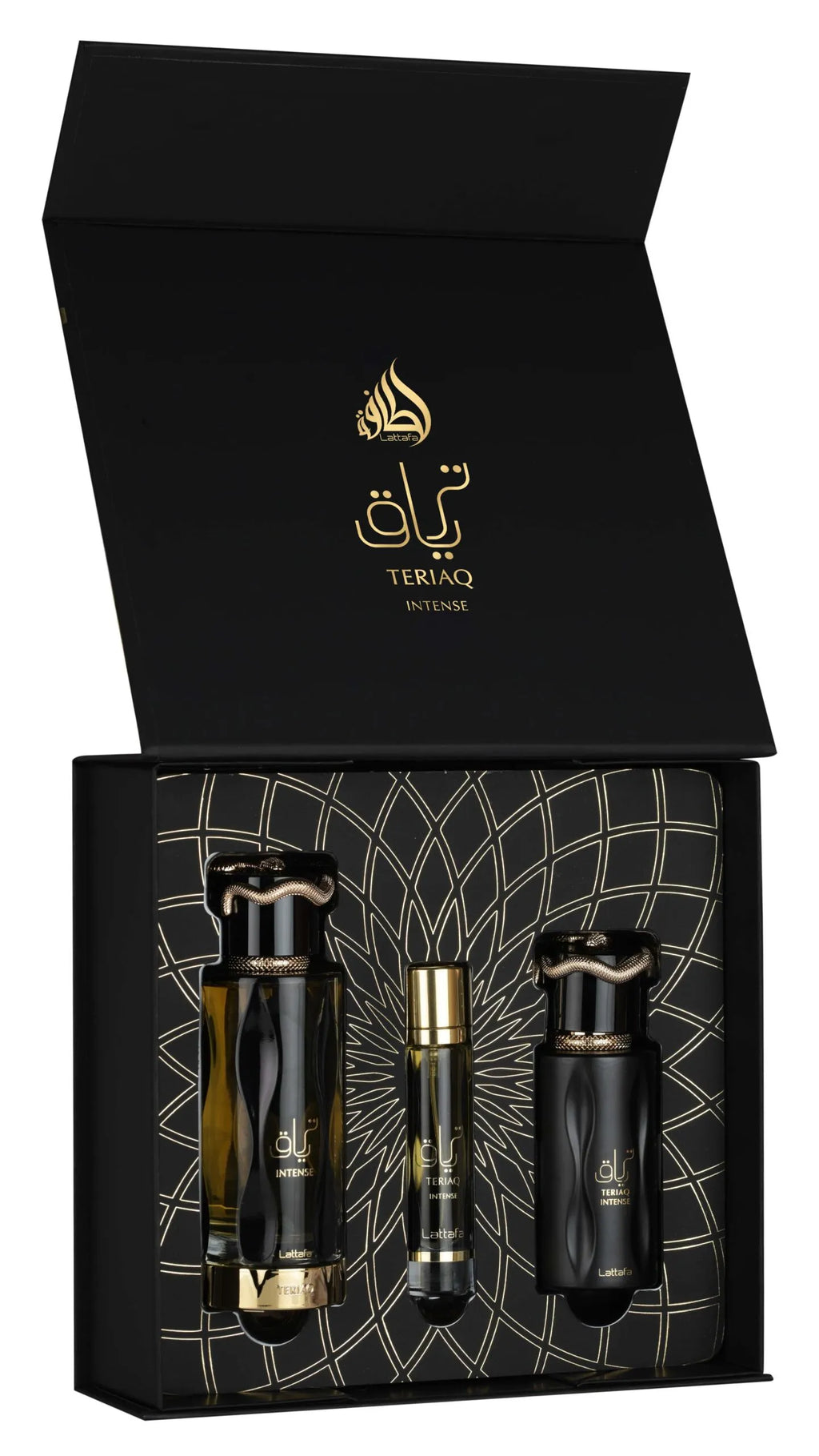 Set Lattafa Teriaq Intense 3 pezzi